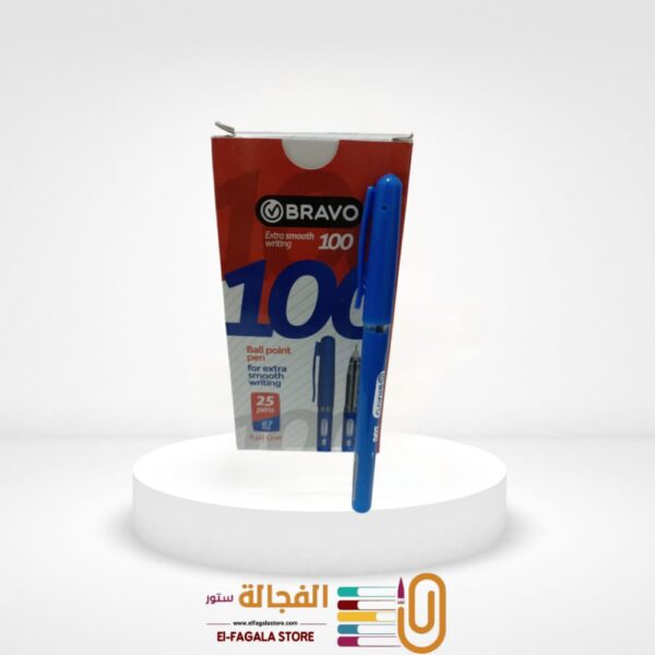 قلم برافو 100 سن ابرة 0.7 ازرق
