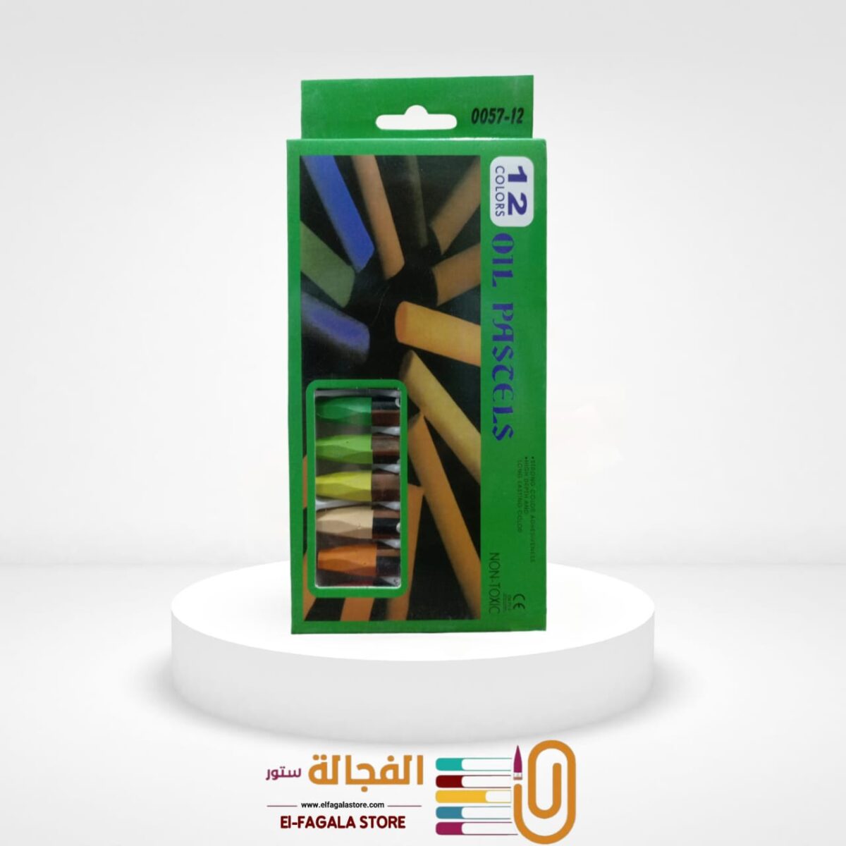 ⁦علبة الوان باستل 12 لون⁩ - الصورة ⁦1⁩